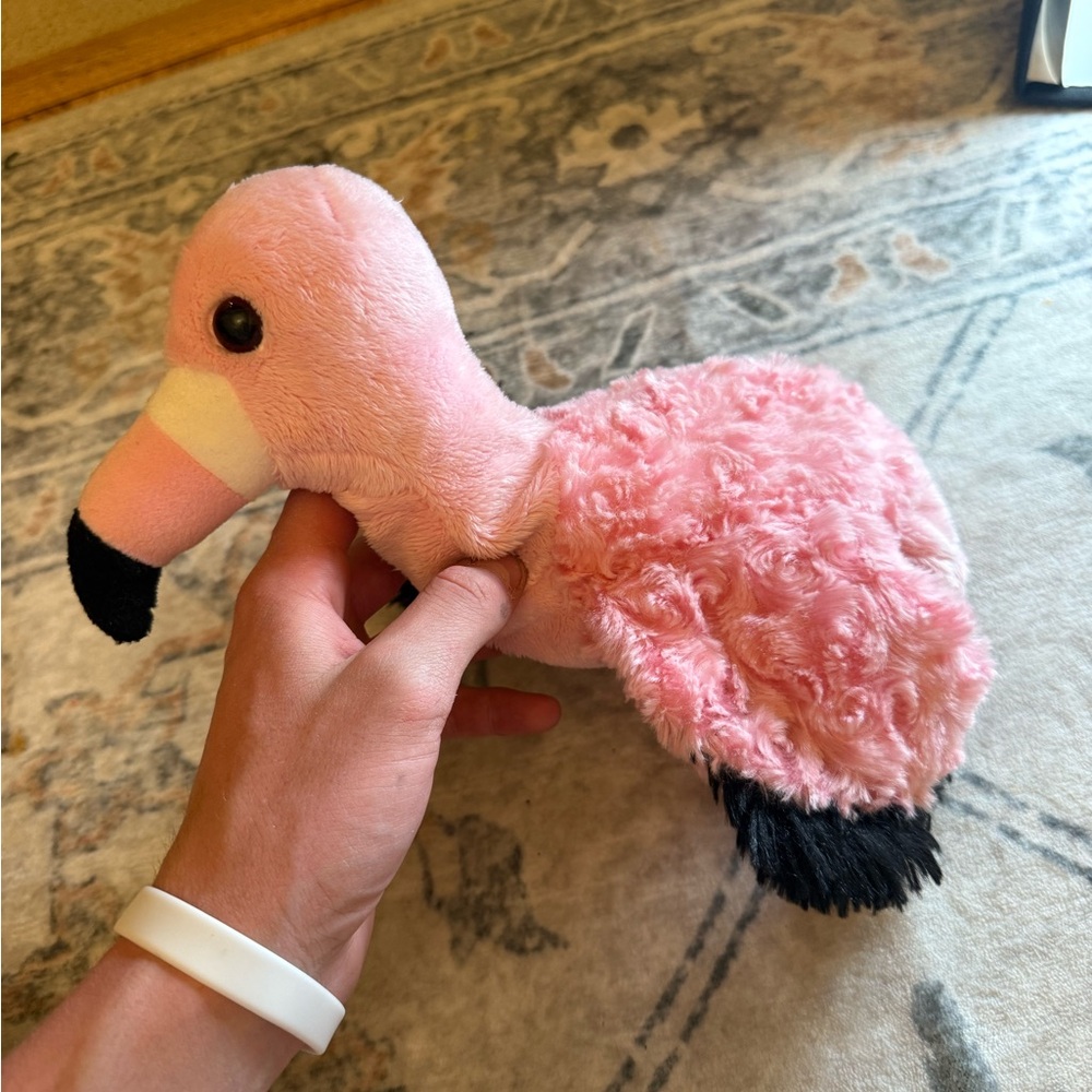 Pink Plush Flamingo Toy